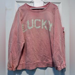 Lucky Brand Pink Cotton sweatshirt